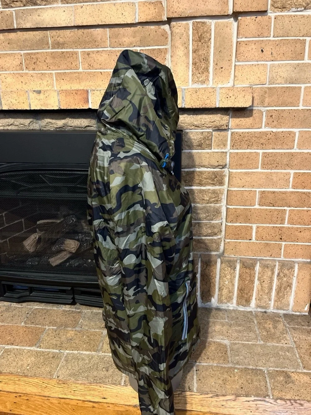 Superdry Sport Hooded Camo Jacket-Size S